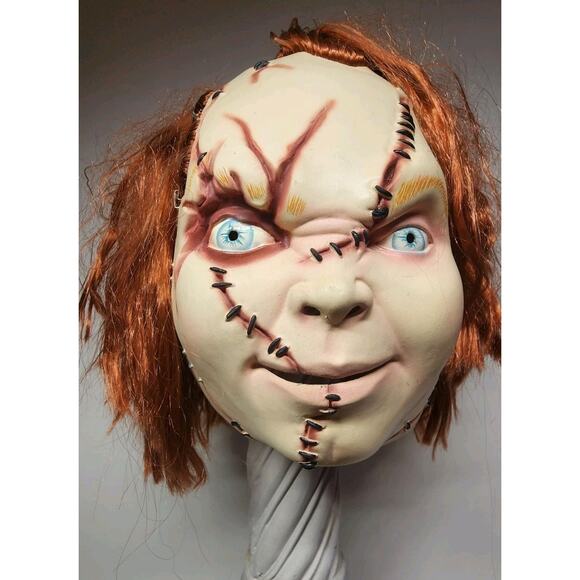 Halloween CURSE OF CHUCKY - SCARRED CHUCKY Latex Mask TOTS Officially Licensed - Picture 7 of 16